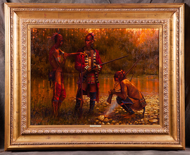 The Story of the Red Coat - Original Oil Painting
