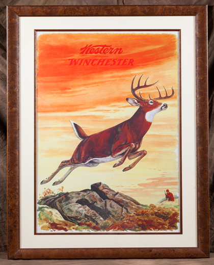 Winchester Western Rifle Deer Poster (1950)