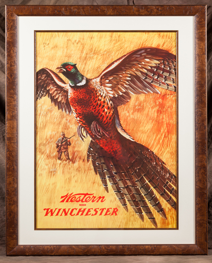 Winchester Western Rifle Pheasant Poster (1955)