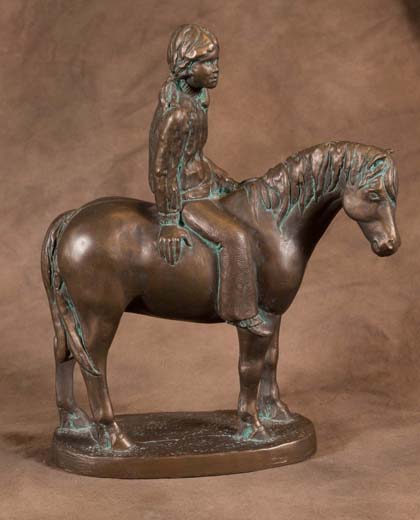 Indian Girl with Horse