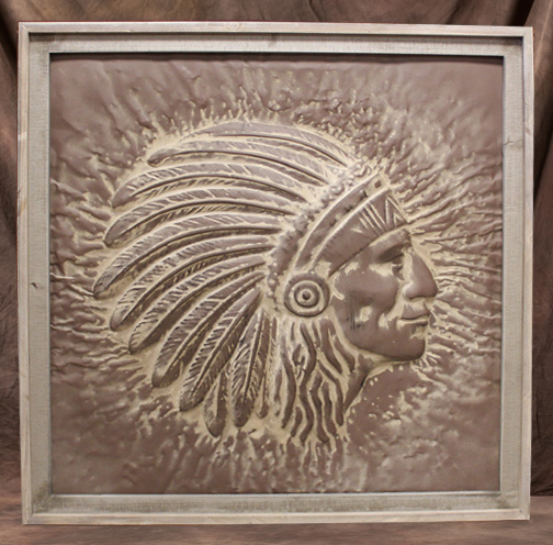 Embossed Indian Chief