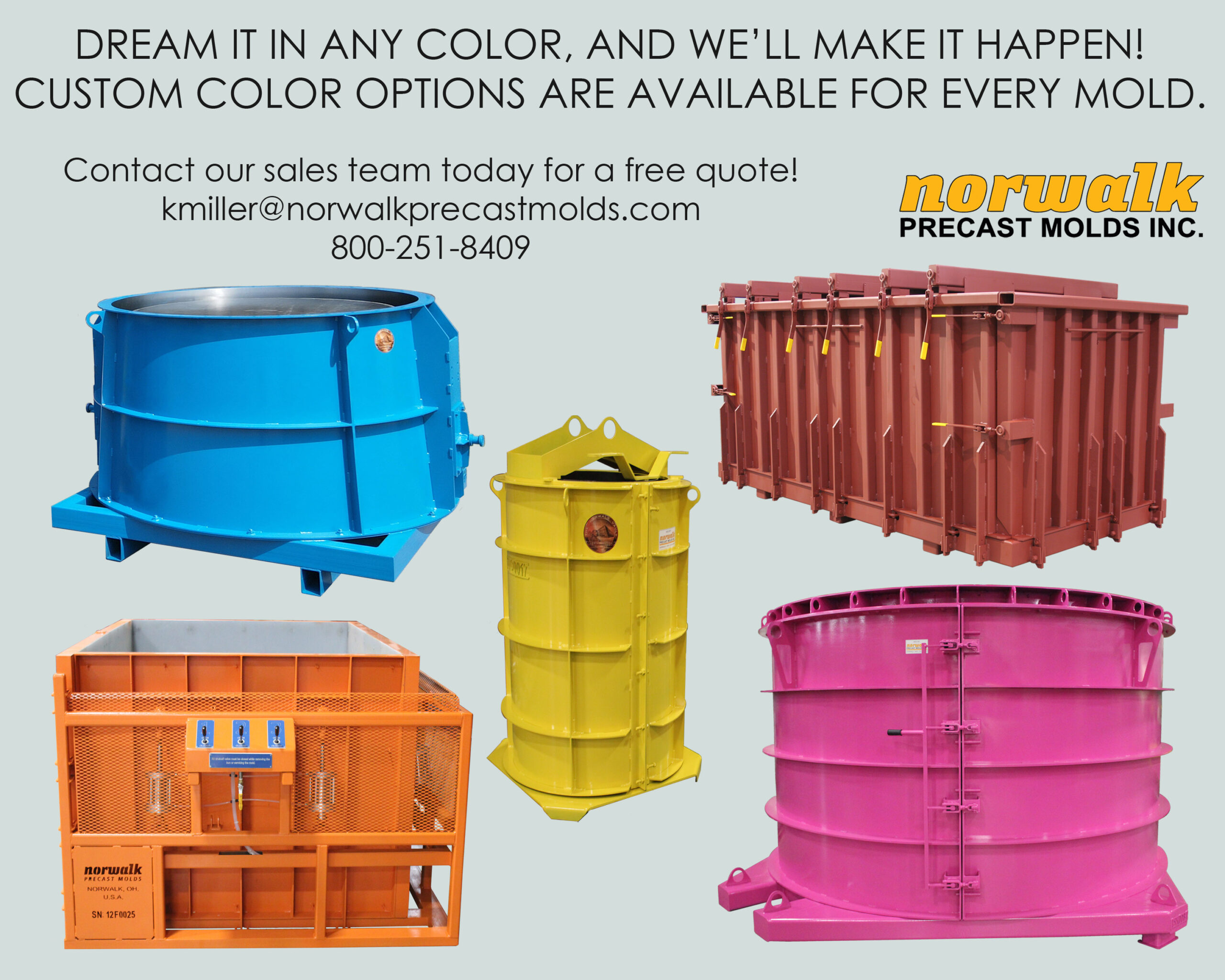 Color Mold Options - Norwalk Precast Molds